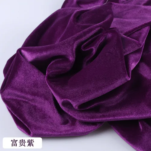 17 purple Высококачественное платье бархатная ткань корейский бархат эластичная ткань без перевернутого бархата Косплей рубашка декоративная ткань - Цвет: 17 purple