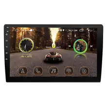 2din Автомагнитола 9 дюймов Android система авто стерео 2.5D емкостный экран Bluetooth видео плеер задняя камера wifi gps для Универсальный
