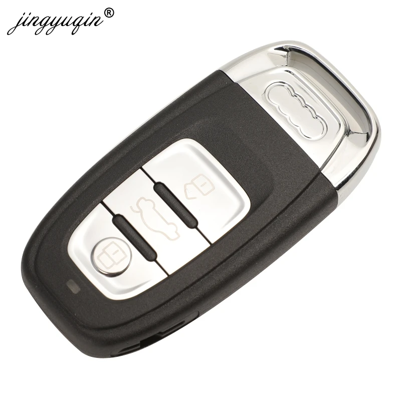 Jingyuqin 5 шт. 315/434/868 МГц 8T0 959 754C для Audi A4l A3 A4 A5 A6 A8 Quattro Q5 Q7 A6 A8 3 кнопки дистанционный ключ-брелок от машины Управление