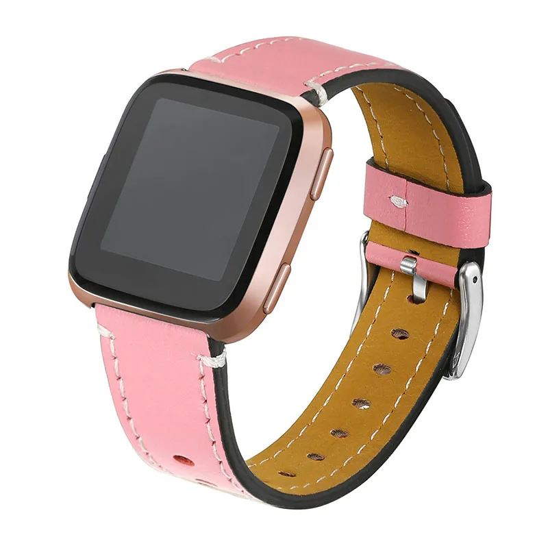 Ремешок для Fitbit Versa кожаный сменный ремешок для наручных часов браслет ремешок для Fitbit Versa