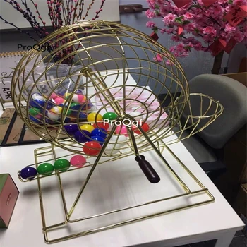 

Ngryise 1Pcs A Set Party Use Lottery Machine with 20pcs random color ball gold color