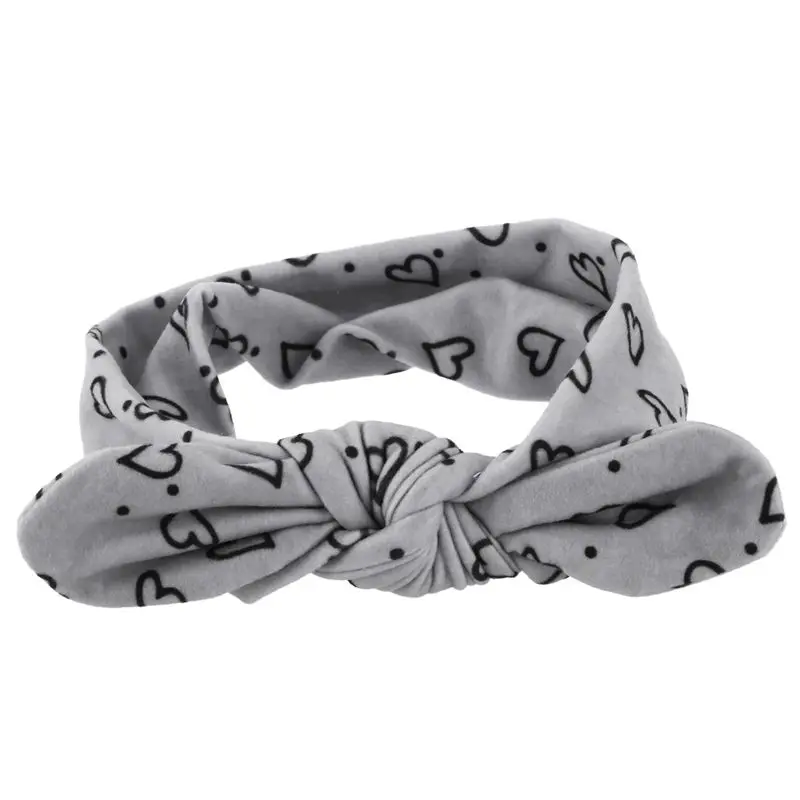 

Hairband,Baby Rabbit Ears Elastic Heart Bowknot Headband