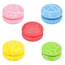 

Party Favor Creative Children Traditional Wood YoYo Ball Colorful Crack Printed