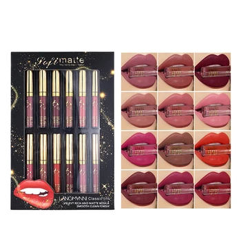 

12 Color Matte Lip Gloss Long Lasting Waterproof Lipgloss Liquid Lipstick Lip Tint Makeup Beauty Tools