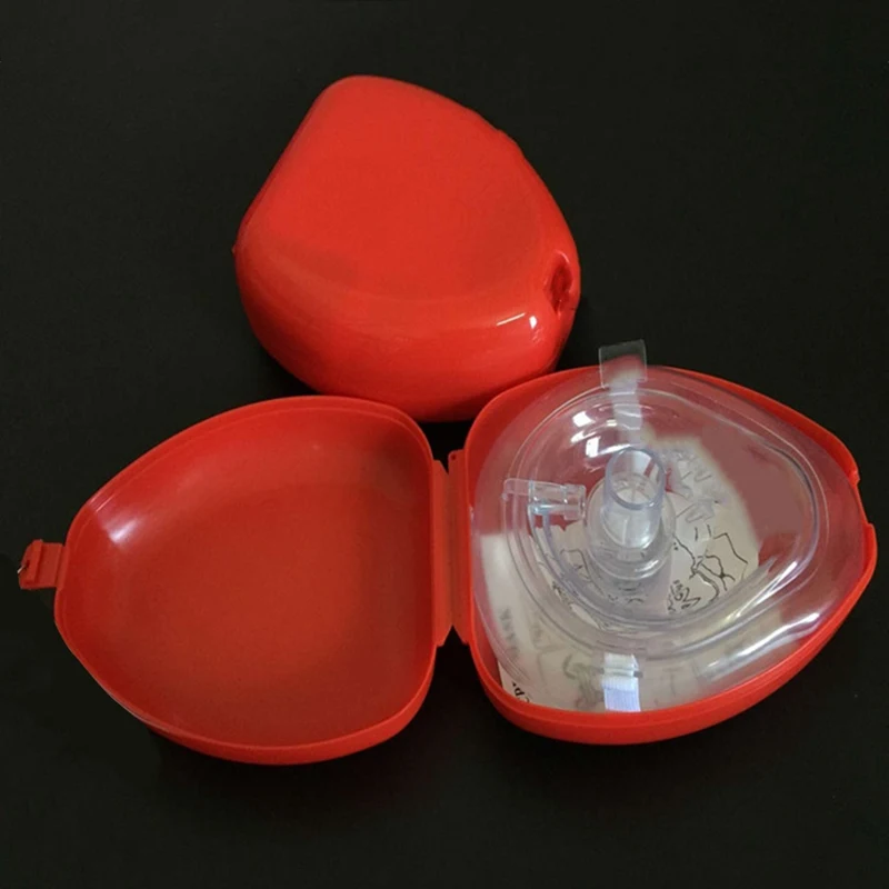 

Free Shipping CPR Resuscitator Rescue Emergency First Aid Masks CPR Breathing Mask Mouth Breath One-way Valve Tools