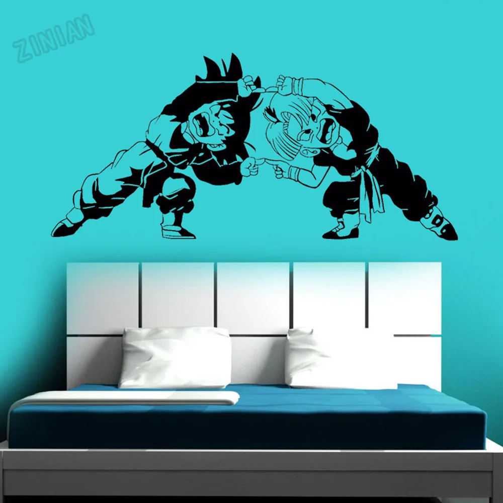 CARTOON Wall Decals For Living Room Vinyl Wall Sticker Decal Teen Room Cartoon Murals For Boys Bedroom Decoration Y066