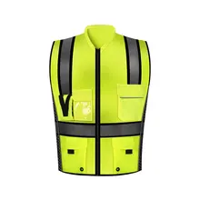 Светоотражающий жилет безопасность дорожного движения светоотражающий костюм мульти-карман светоотражающий защитный костюм