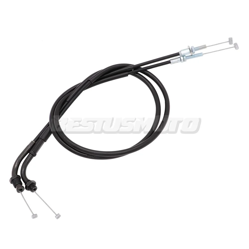 Cavo Acceleratore Per Honda Hornet CB600 / CB600F (1998-2006) – Set Da 2 (trazione E Spinta), In Acciaio Con Guaina PVC, Nero