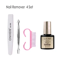 4 шт./компл. Полупостоянный УФ лак для ногтей Отмачивание от удаления обезжириватель для ногтей маникюрный набор волшебная жидкость для снятия геля пилка маникюрная пилка щетка