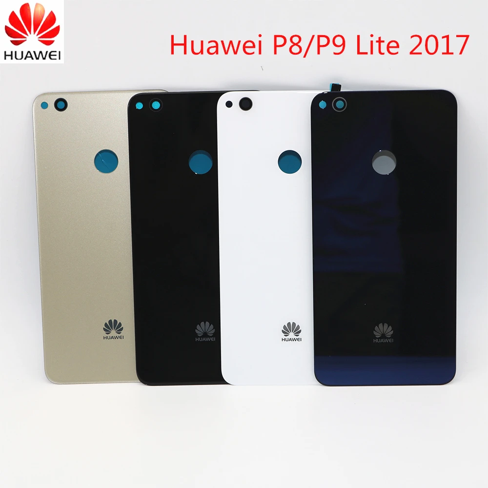 Для Huawei P8 Lite 2017 крышка батареи Задняя стеклянная панель GR3 задняя дверь корпус