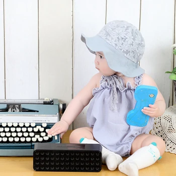 

Korean Baby Cap Baby Princess Lace Flower Baby Sun Hat Newborn Baby Photography Props Flower Bonnet Hat Kid Caps 12-24M Rayon