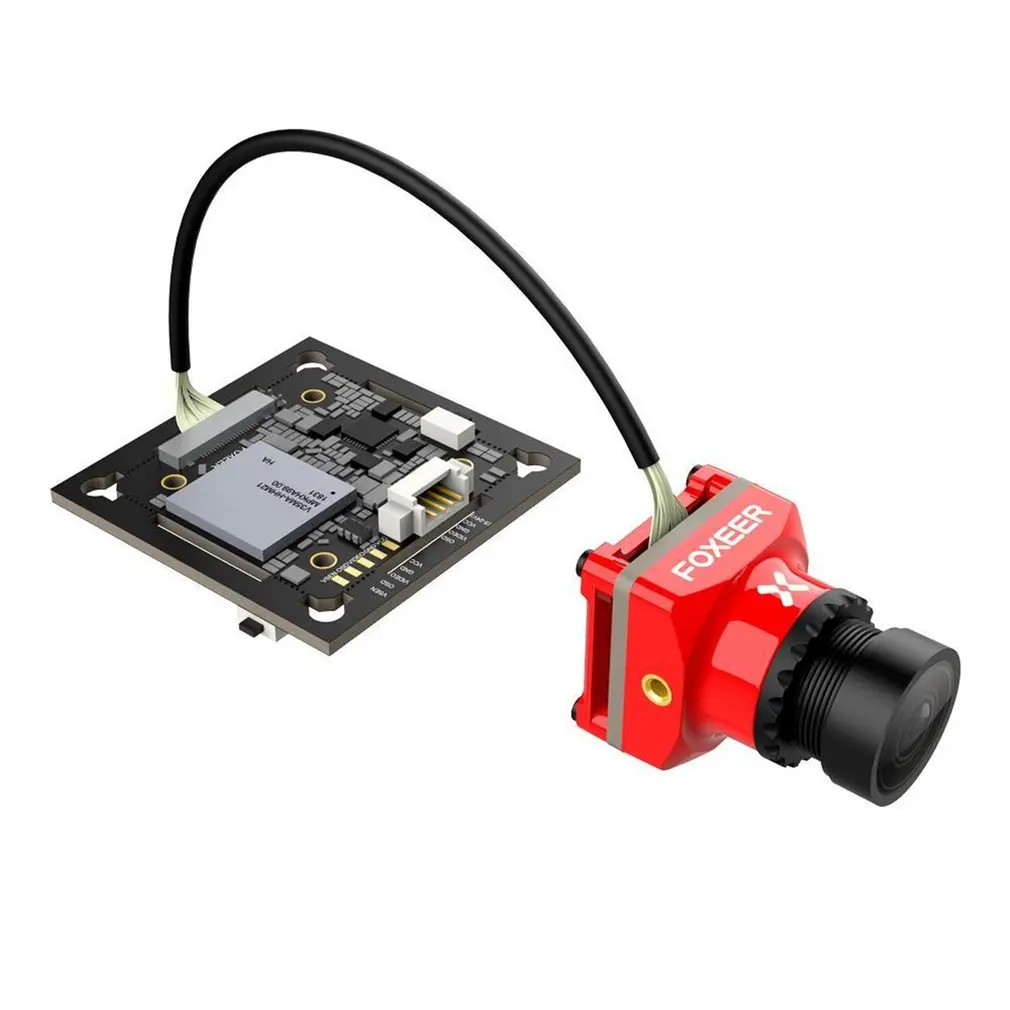 

For Foxeer Mix 16:9/4:3 PAL/NTSC Switchable 1080p 60fps Super WDR Mini HD FPV Camera Red For RC Drone Aircarft Accessories