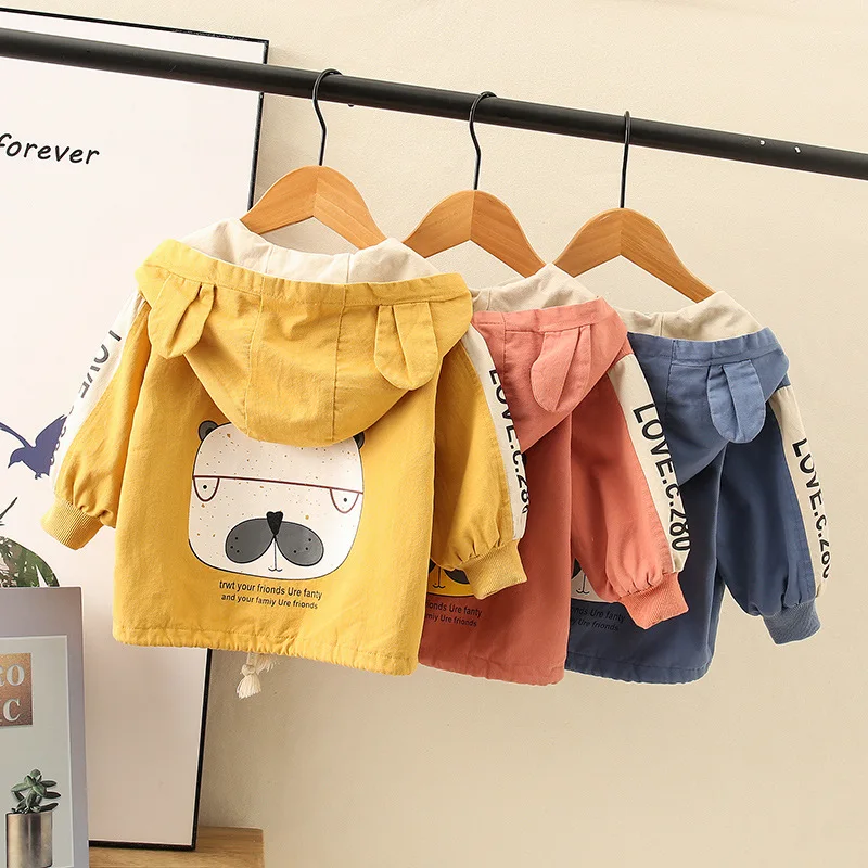 

Baby Coat Autumn New Style 0-1-Year-Old Infant Spring And Autumn Upper Garment 2 Korean-style 3 Small CHILDREN'S Hooded Zipper T