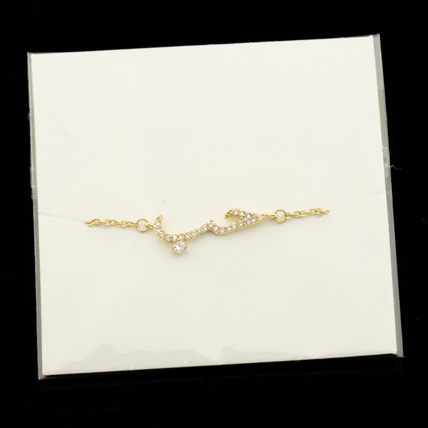 Islamic Jewelry Gold Arabic Love Statement Bracelets For Women Men Pulseras Charm Crystal Bileklik Bracelet Mothers Day Gifts