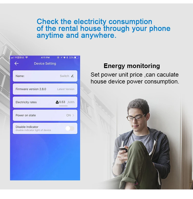 EWeLink Умный Выключатель питания монитор умный электрический счетчик Wifi умный переключатель приложение управление domotica домашняя Автоматизация