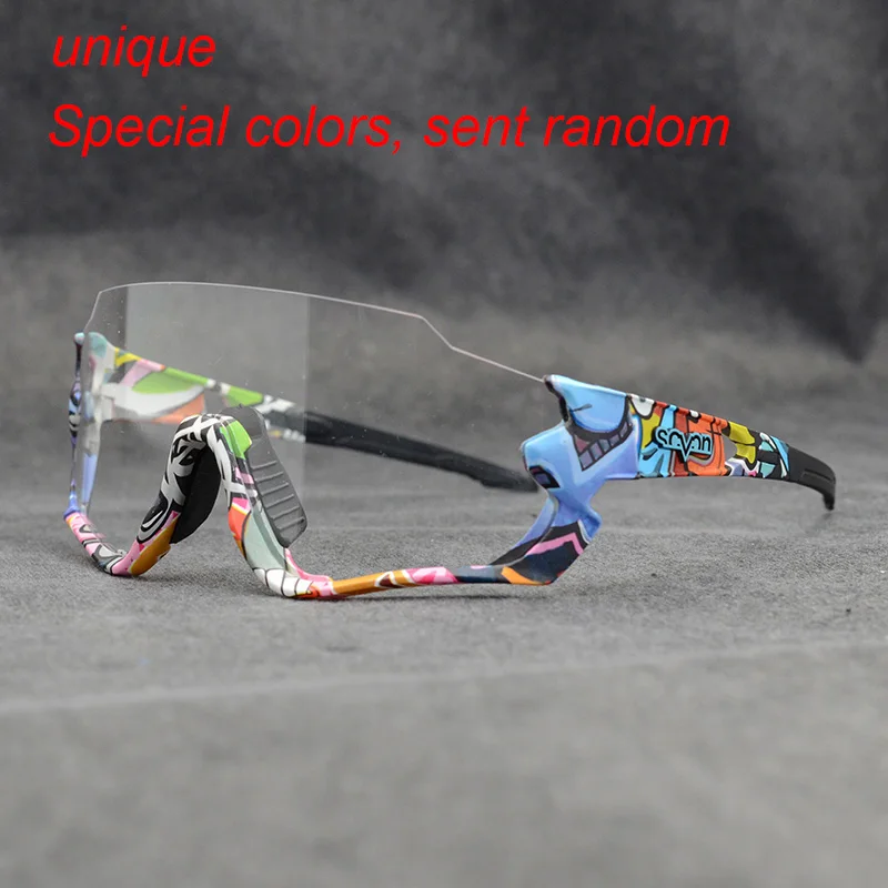 Men Women Photochromic Cycling Glasses UV400 Road Bike Discoloration Goggles Running Riding Fishing Sunglasses Bicycle Eyewear