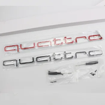

1pcs For Audi Quattro a3 a4 a5 a6 s4 s5 s6 s7 c5 c6 b7 b8 b6 q3 q5 car front grille badge labeling car in the net car styling