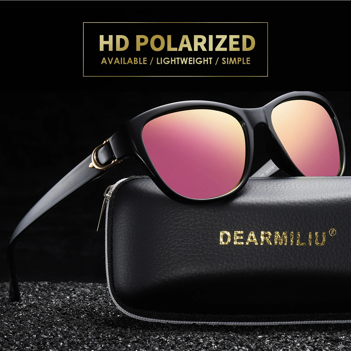 DEARMILIU новые градиентные женские солнцезащитные очки бренда класса «Люкс» дизайнерские поляризованные UV400 трендовые солнцезащитные очки красочные солнцезащитные очки A572