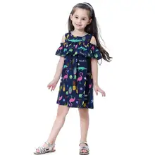 Новое платье для девочек, платье принцессы трапециевидной формы, хлопковая одежда для детей, подростковая одежда, хлопковые праздничные Детские платья для девочек