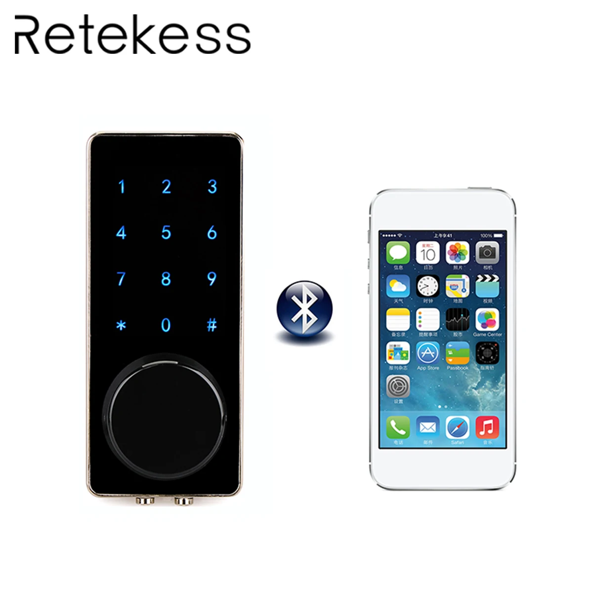Us 81 18 18 Off Office Smart Bluetooth Touch Screen Door Lock Digital Password Keypad Door Lock With Smartphone App For Hotel Apartment F1401a In