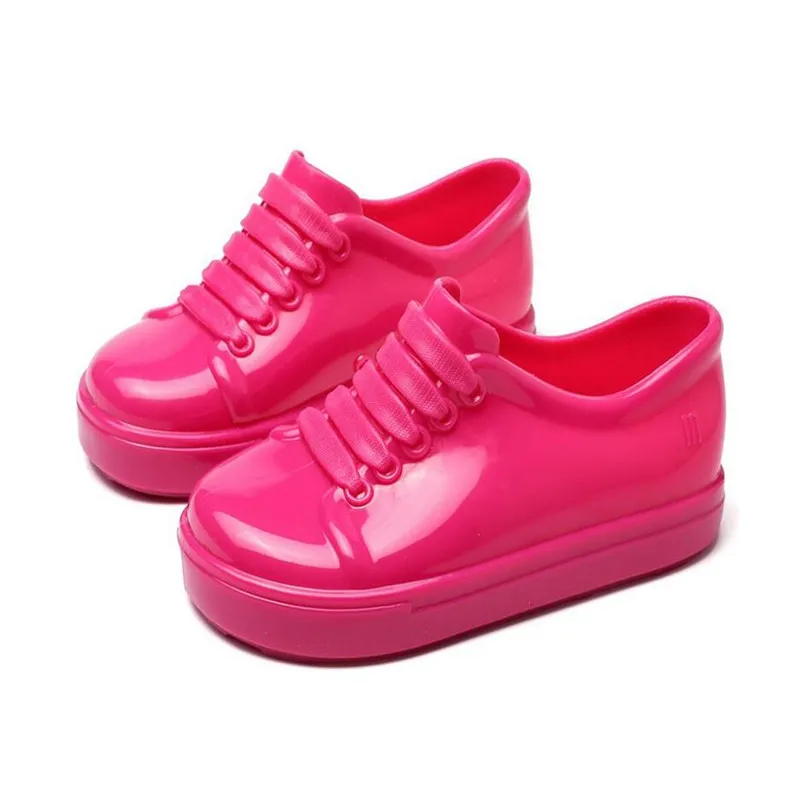 Mini Melissa/босоножки для девочек; Новинка; повседневные тонкие туфли с Микки-Маусом и бантом для девочек; прозрачная обувь ярких фруктов; водонепроницаемые прозрачные сандалии; обувь