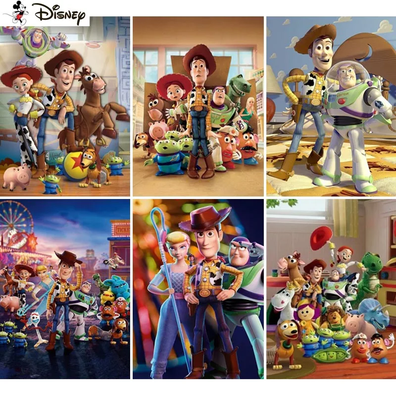 Disney Square Round Drill 5D Diamond Painting Environmental Crafts Full Diamond Embroidery "Cartoon Toy Story" Home decor