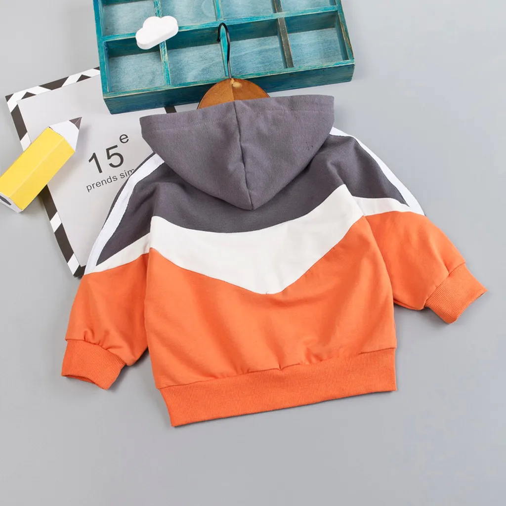 Пуловер с буквенным принтом для маленьких мальчиков Свитшот футболка топы