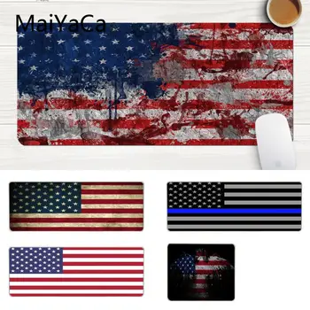 

MaiYaCa Hot Sales American Flag DIY Design Pattern Game mousepad Laptop Gaming Lockedge Mice Mousepad