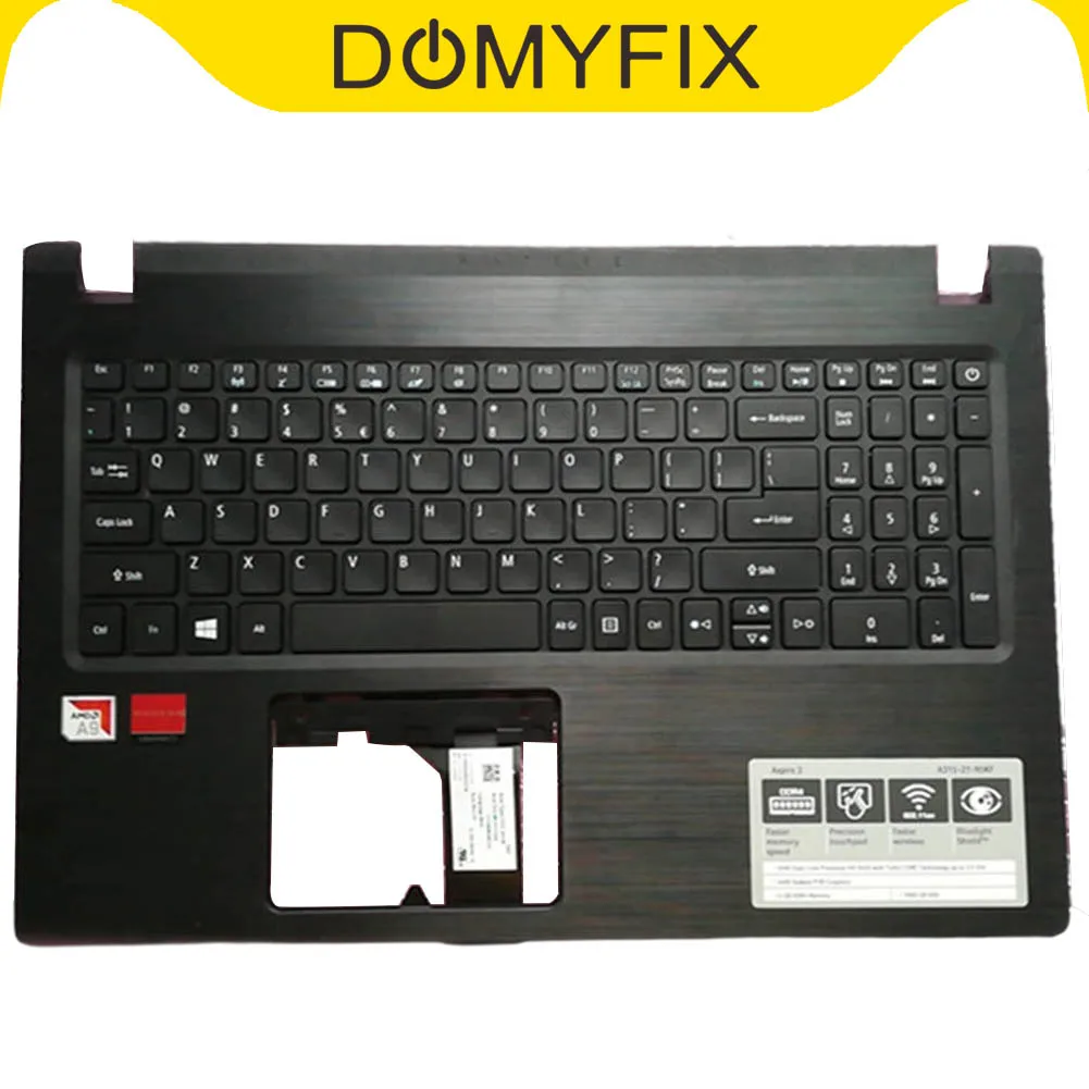

For Acer Aspire A315-21 A315-31 A315-51/52 Upper Palmrest Case with US Keyboard uesd
