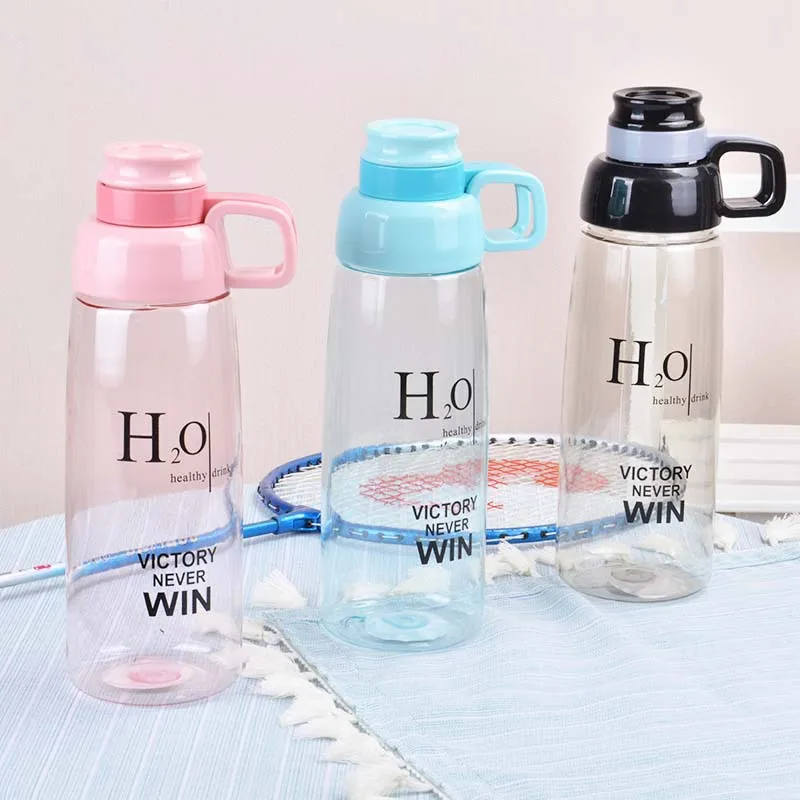 

New Water Bottle Sport Plastic Outdoor Anti-fall Portable Transparent Simple Big Capacity High Quality Drinkware