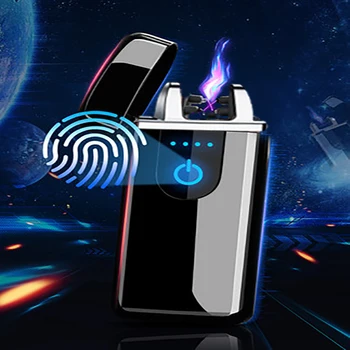 

Rechargeable dual arc USB lighter Plasma Flameless Rechargeable Electric Lighter for Cigarette Candle Hqd disposable cigarette