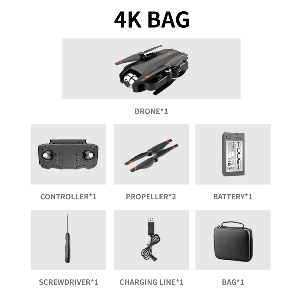4k 1Battery Bag S5 Радиоуправляемый Дрон с 4K HD камерой FPV Wi-Fi удержание высоты оптического потока положение Selife Дрон складной Квадрокоптер Мини Маленькие дроны Рождество - Цвет: 4k 1Battery Bag
