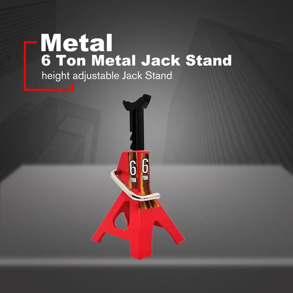 

RC Cars Steel 6 Ton Scale Jack Axle Stand Lift Capacity Stand Heavy Duty Support Vehicle Floor Ratchet Jack For TRX4 D90 CC01