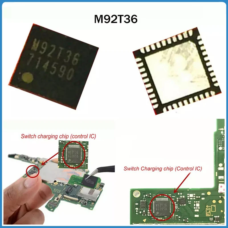 1-5 Pz M92T36 Per Ns Nintendo Switch Scheda Madre Immagine Tablet Controllo Alimentazione Ic M92T36 Host Gestione Ricarica Batteria Chip Ic