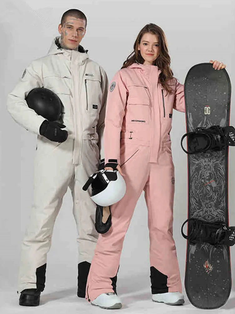 Traje de esquí de una pieza para mujer, chaqueta de esquí, mono de esquí,  trajes de Snowboard, traje deportivo de invierno, juego de Snowboard, ropa  de nieve|Chaquetas de snowboard| - AliExpress