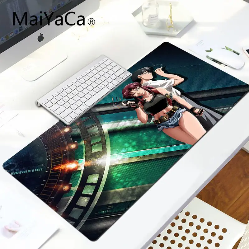 MaiYaCa Black lagoon Revy индивидуальные коврики для мышки ноутбук коврик для мышки в стиле аниме Удобная мышка коврик игровая защелка для мыши