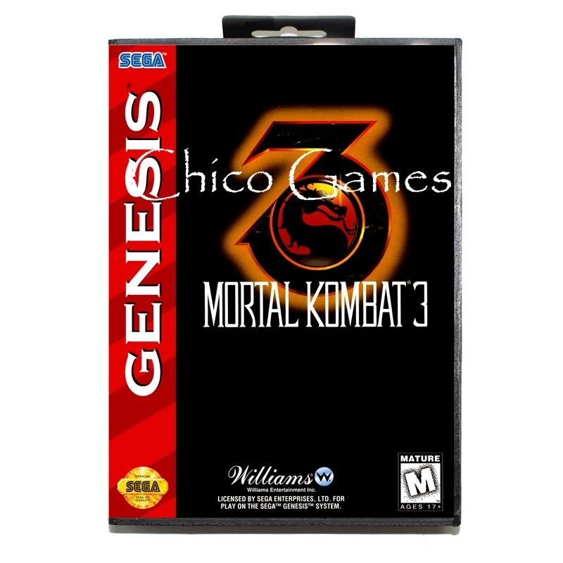 Sega MD игровая карта-mmoral Kombat 3 для sega megadrive игровая консоль 16 бит MD карта