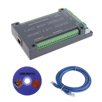 

NVUM 6 Axis CNC Controller MACH3 Ethernet Interface Board Card 200KHz For Stepper Motor