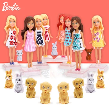 

Mini Original Barbie Doll with Accessories Pet Series Clothes Dress Kid Toys for Children Dolls for Girls Boneca Juguetes Gifts