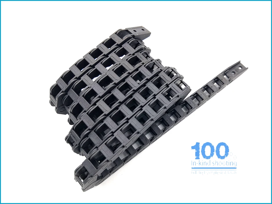 1Meter 5x5mm Wire Carrier Cable Drag Chain For CNC Router Engraving Machine Roller Plastic Transmission Chain Free shipping 13