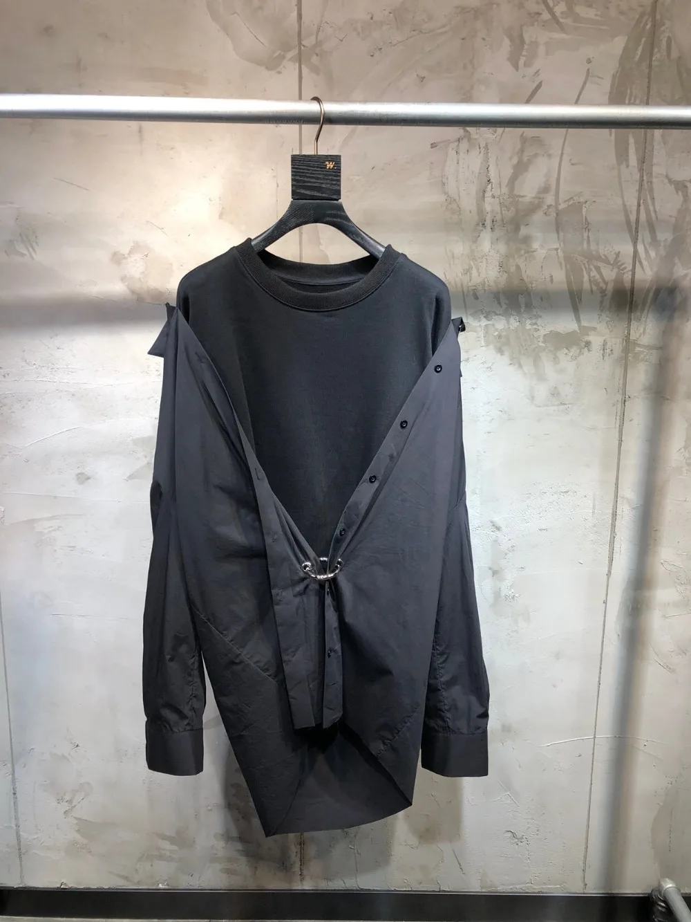 casual new women fake two piece hoodies coat female shirt patchwork hoodies ddxgz3