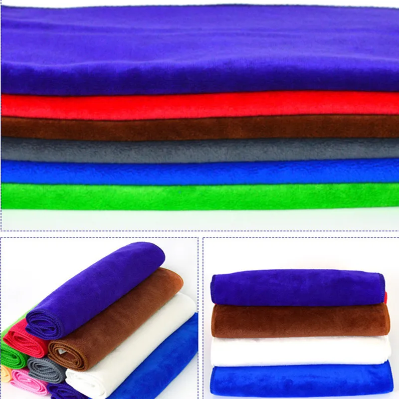 random color 5/10 шт. 40*40 см 400GSM поглотитель из микроволокна полотенце для автомойки воском для очистки Полотенца бытовые ультразвуковая ванна Полотенца сухих волос ткань - Цвет: random color