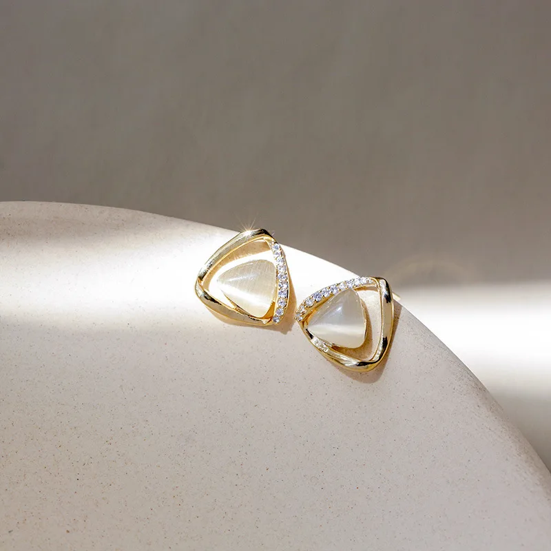2020 New Crystal Flower Stud Earrings for Women Fashion Jewelry Golden Statement Gift Party Best Friend | Украшения и аксессуары