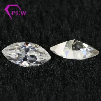 

Lab Grown Marquise Cut Moissanite Gemstone 2.5X5mm 0.2ct*5Pcs/Pack/CTW 1 Carat GH Color VVS Wholesale Price For Ring Necklace