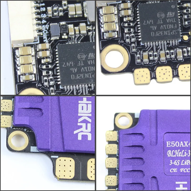FFYY-Hakrc 4X50A 4в1 50A 3-6S Blheli_32 5V 3A Bec Dshot1200 Мини Размер Esc для Diy квадрокоптера Fpv гоночный Дрон