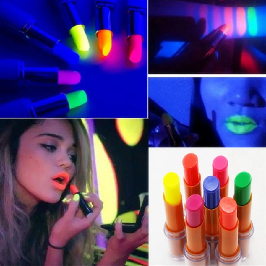 

Luminous Glow Lipstick Lip Stick Fluorescence In Dark Nightclubs Performance Party Makeup Rave Led Party Favors Carnival Gift