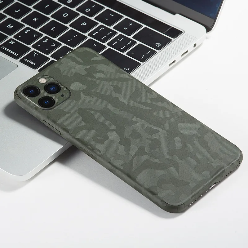 Роскошные камуфляжные наклейки на телефон для iPhone 11 матовая тонкая задняя крышка