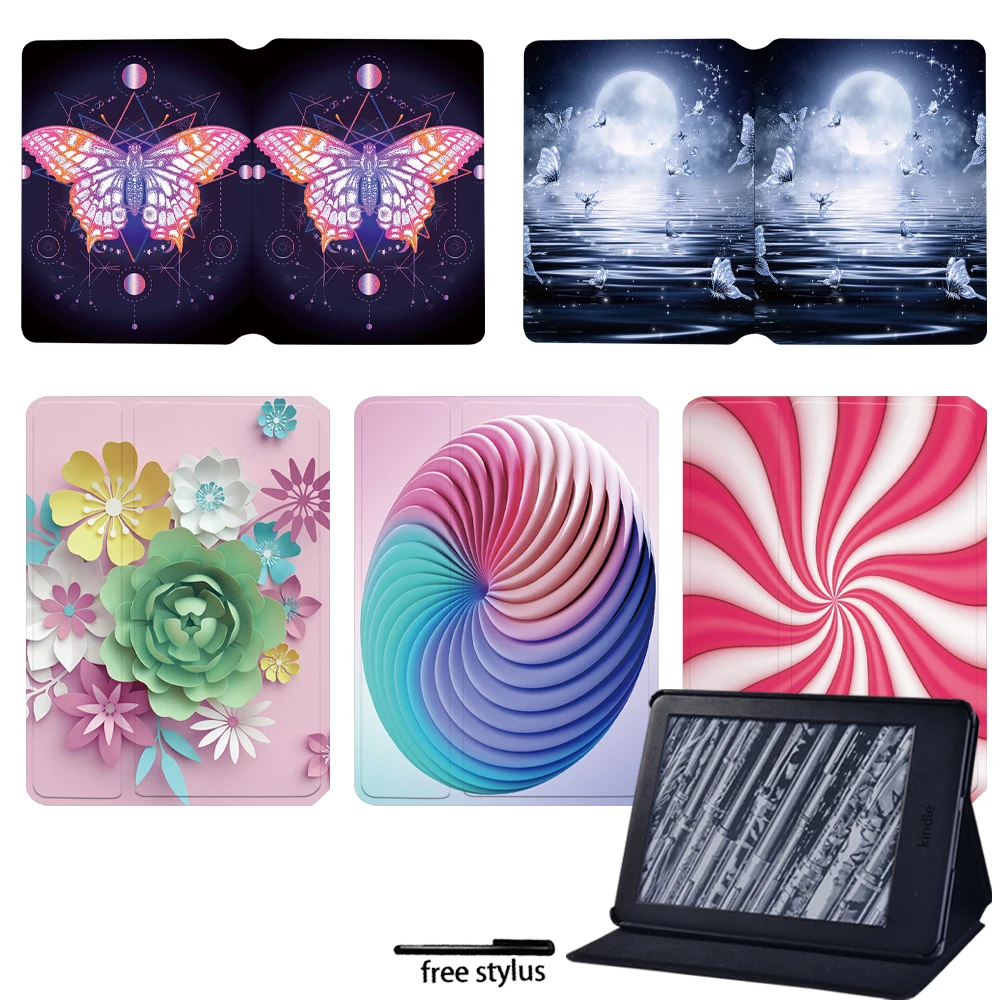 

Tablet Case for Amazon Kindle (10th Generation) 2019/ Kindle (8th Generation) 2016-Anti-fall PU Leather Foldable Flip Cover Case