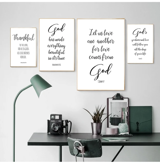 Free Printable Bible Verse Wall Art | Bible Verse Christian Wall Art - Wall  Art - Aliexpress