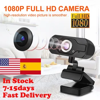 

Spain US Fast Ship USB2.0 HD 1080P Webcam -in Pro Stream Camera For Live Broadcast Work Conference Online Teaching